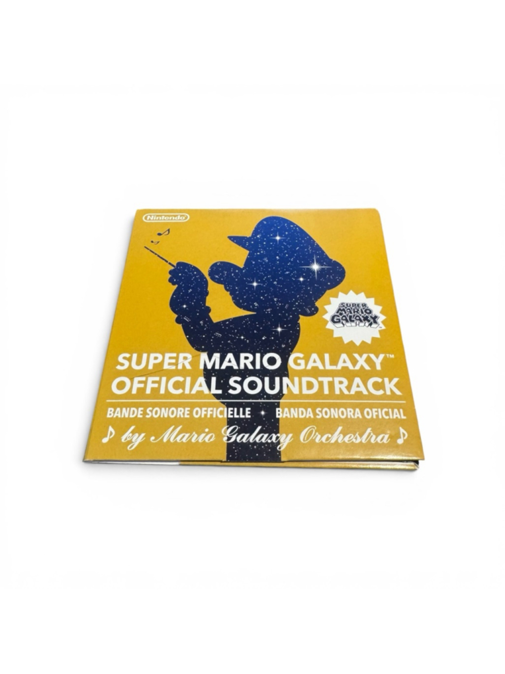 Nintendo Super Mario Galaxy Official Soundtrack CD Yellow Blue One Size